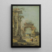 Caprice de ruines architecturales et figures - Francesco Guardi — ingelijst kunstwerk aan de muur