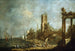 Caprice van een haven - Francesco Guardi — weergave van het kunstwerk