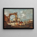 Caprice met een boog in puin en een villa op de achtergrond - Francesco Guardi — ingelijst kunstwerk aan de muur