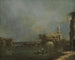 Lagune nabij Venetië - Francesco Guardi — weergave van het kunstwerk