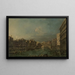 Regatta op het Grote Kanaal bij de Rialtobrug, Venetië - Francesco Guardi — ingelijst kunstwerk aan de muur