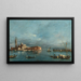 San Giorgio Maggiore met de Punta della Giudecca - Francesco Guardi — ingelijst kunstwerk aan de muur
