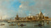 Santa Maria della Salute en de Douane Venise - Francesco Guardi — weergave van het kunstwerk