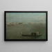 van de grijze gondels op de lagune - Francesco Guardi — ingelijst kunstwerk aan de muur
