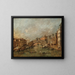 Het Rialtobrug en de Riva del Vin in Venetië - Francesco Guardi — ingelijst kunstwerk aan de muur