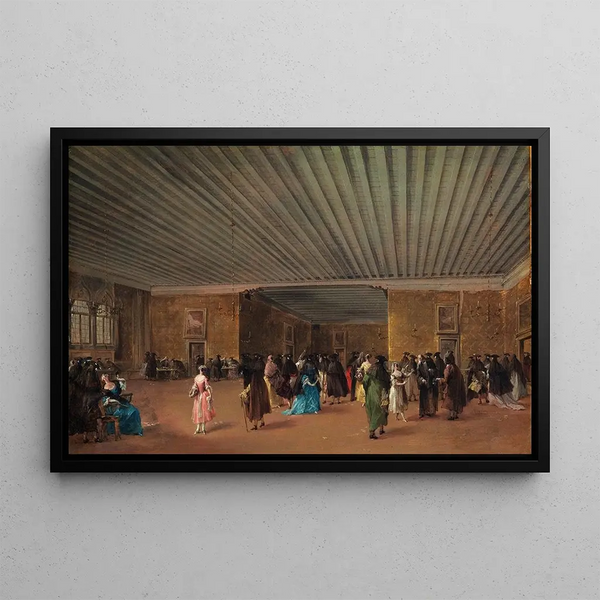 Francesco Guardi - The Ridotto Pubblico at Palazzo Dandolo.webp