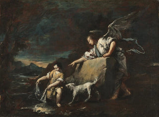 Tobias en de Engel - Francesco Guardi — weergave van het kunstwerk