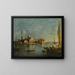 Venetië, uitzicht op San Giorgio Maggiore - Francesco Guardi — ingelijst kunstwerk aan de muur
