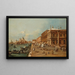 Venetië, de Molo met de Libreria, Punta della Dogana en Santa Maria della Salute - Francesco Guardi — ingelijst kunstwerk aan de muur