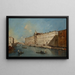 Venetië, de Rio dei Mendicanti naar het noorden met de kerk van San Lazzaro dei Mendicanti - Francesco Guardi — ingelijst kunstwerk aan de muur