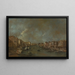 Uitzicht op het Groot Kanaal vanaf de Rialtobrug - Francesco Guardi — ingelijst kunstwerk aan de muur
