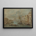 Vue du pont du Rialto Venise - Francesco Guardi — ingelijst kunstwerk aan de muur