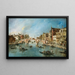 Uitzicht op het kanaal Cannaregio, Venetië - Francesco Guardi — ingelijst kunstwerk aan de muur