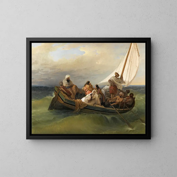 Vlucht van Chios - Francesco Hayez — ingelijst kunstwerk aan de muur