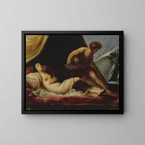 Thésée die Ariadne in de steek laat - Francesco Montelatici — ingelijst kunstwerk aan de muur