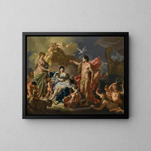Bacchus en Ariane - Francesco Solimena — ingelijst kunstwerk aan de muur