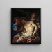 De gestorven Christus ondersteund door engelen - Francesco Trevisani — ingelijst kunstwerk aan de muur