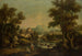 Italian landscape painting with a mountain stream - Francesco Zuccarelli — artwork view