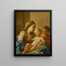 Maria met het kind en de kleine Sint-Jan-Bavista - Francesco de Mura — ingelijst kunstwerk aan de muur