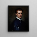 Portret van een jonge man - Francesco de Rossi — ingelijst kunstwerk aan de muur