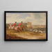 La Salle des Célibataires en Pleine Chasse - Francis Calcraft Turner — framed artwork on a wall