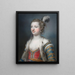 La zeer geëerde Lady Mary Radcliffe 1732-1798 Echtgenote van Francis Eyre Esq. - Francis Cotes — ingelijst kunstwerk aan de muur