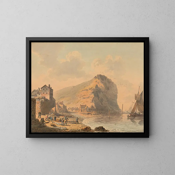 Staithes, Yorkshire - Francis Nicholson — ingelijst kunstwerk aan de muur