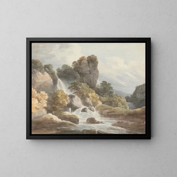Waterval - Francis Nicholson — ingelijst kunstwerk aan de muur
