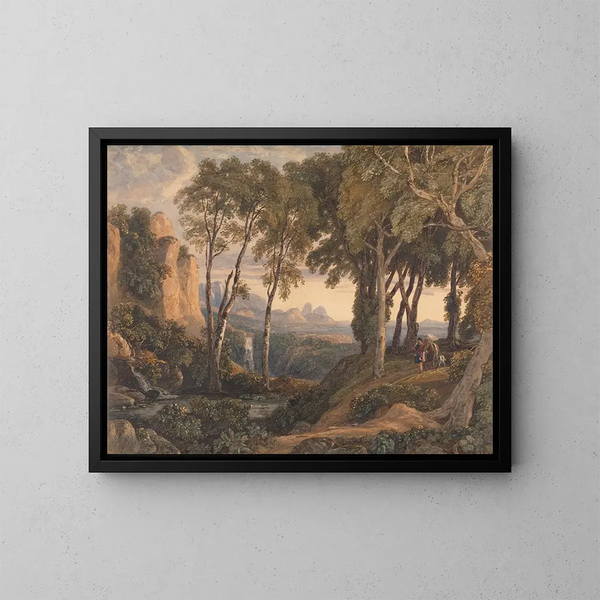 Klassieke scène - Francis Oliver Finch — ingelijst kunstwerk aan de muur