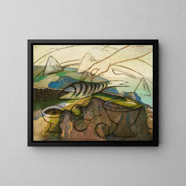 Le Zèbre - Francis Picabia — ingelijst kunstwerk aan de muur