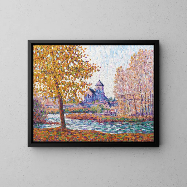 L'église de Montigny, effet d'automne - Francis Picabia — ingelijst kunstwerk aan de muur