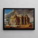 Mausolée avec éléphants de pierre - Francis Swain Ward — framed artwork on a wall