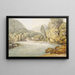 Scene of river with mountains probably Lake District - Francis Towne — framed artwork on a wall