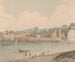 Trapgevels van Vauxhall vanaf Millbank, 5 juli 1797 - Francis Towne — weergave van het kunstwerk