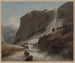 Cascades tussen Chiavenna en de berg Splügen - Francis Towne — weergave van het kunstwerk