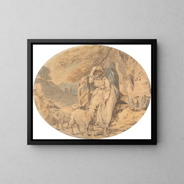 Adélaïde - Francis Wheatley — ingelijst kunstwerk aan de muur