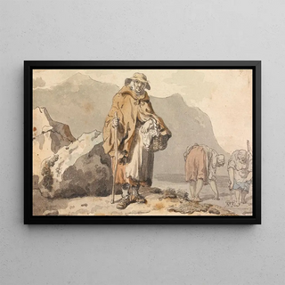 Francis Wheatley - An Old Fisherwoman with Two Women Digging for Bait.webp