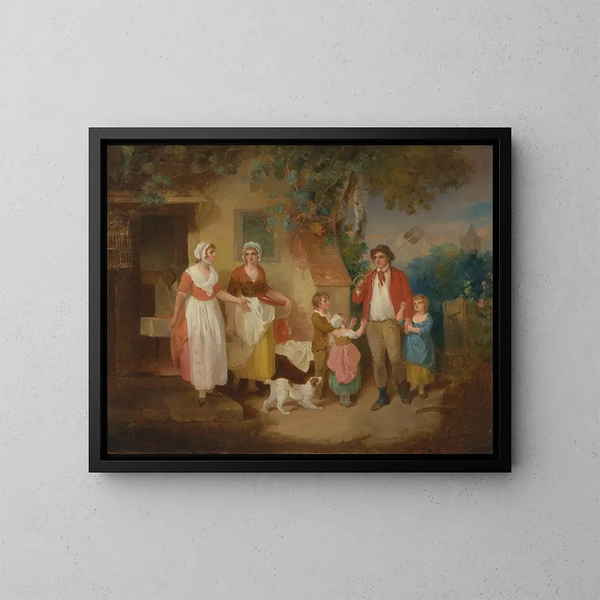 Avond - Francis Wheatley — ingelijst kunstwerk aan de muur