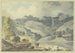 Landschap met berg op de weg een meisje te paard links twee koeien - Francis Wheatley — weergave van het kunstwerk
