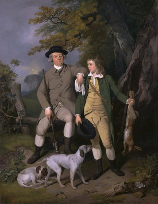 Francis Wheatley - Portrait Of A Sportsman With His Son.webp