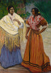 Twee Gitans - Francisco Iturrino — weergave van het kunstwerk