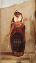 La Fileuse - Francisco Laso — weergave van het kunstwerk
