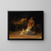 Acte de violence contre deux femmes - Francisco de Goya — framed artwork on a wall