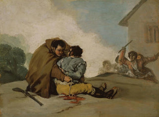 Francisco de Goya - Friar Pedro Binds El Maragato with a Rope.webp