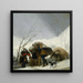 Winter scène - Francisco de Goya — ingelijst kunstwerk aan de muur