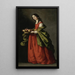 Sainte Dorothée - Francisco de Zurbarán — ingelijst kunstwerk aan de muur