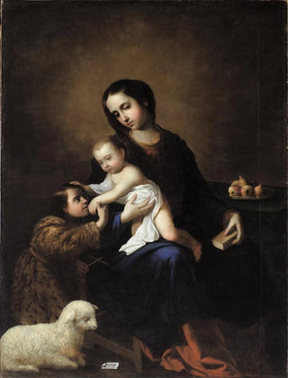 Francisco de Zurbarn - The Virgin And Child With The Infant St John The Baptist.webp