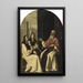 Saint Jérôme avec Sainte Paule et Sainte Eustochium - Francisco de Zurbarán et Atelier — framed artwork on a wall