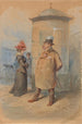 Onder het prikbord - Franciszek Kostrzewski — weergave van het kunstwerk