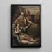 the Death of Epaminondas - Franciszek Smuglewicz — framed artwork on a wall